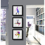 Set 3 Cuadros Futbol Pop Art Jugadores Deporte Decoracion