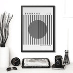 Cuadro Bauhaus Exposición Arte Exhibition Monocromatico Bauhaus 27 Monocromatico Marco Negro