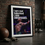 Cuadro Conor Mcgregor Frase Motivacional Deporte Mma Ufc Gym Marco Negro