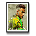 Cuadro Neymar Pop Art Fútbol Jugador Brasil Club Decoracion