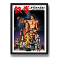 Cuadro Tekken Game Retro Namco Videojuego Gamer Decoracion Marco Negro