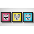 Set 3 Cuadros Perro Yorkshire Pop Art Mascota Pet Decoracion