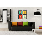 Set 4 Cuadros Circo Infantil Para Dormitorio Leon Decoracion