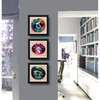 Set 3 Cuadros Fashion Boca Anillos Joyas Salon Decoración