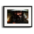 Cuadro Gandalf El Señor De Los Anillos Pelicula Con Paspartú Marco Negro