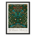 Cuadro William Morris Tulip Flores Plantas Arte Decoracion Marco Negro