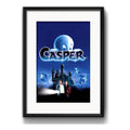 Cuadro Casper Pelicula Cinema Decoracion Con Paspartú Marco Negro