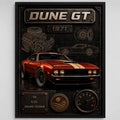Cuadro Ford Mustang Mach 1 Clasico Arte 3d Auto Decoracion Marco Negro