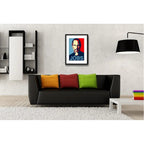 Cuadro Steve Jobs Tecnologia Apple Decoracion Con Paspartú Marco Negro