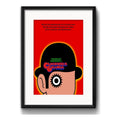 Cuadro La Naranja Mecánica Clockwork Orange Cine Paspartú Marco Negro