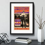 Cuadro Roy Orbison Setlist Concierto 1966 Retro Con Paspartú Marco Negro