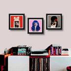 Set 3 Cuadros Gatas Pop Amy Katy Gaga Pet Mascota Decoracion