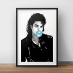 Cuadro Michael Jackson Chicle Pop Art Decoracion Paspartú