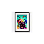 Cuadro Perro Pop Art Todas Las Razas Decoracion Con Paspartú