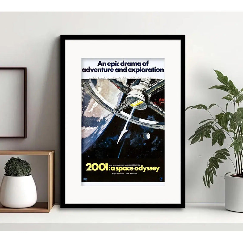 Cuadro 2001 Una Odisea Del Espacio Stanley Kubrick Paspartú Marco Negro