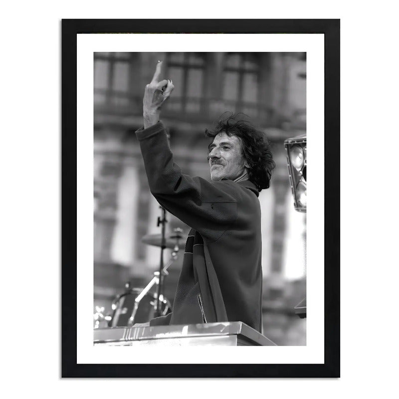 Cuadro Charly Garcia Fuck You Rock Argentino Musica Marco Negro