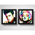 Set 2 Cuadros Elvis Marilyn Monroe Pop Art Retro Decoracion