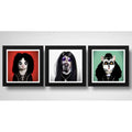 Set 3 Cuadros Perro Gato Metal Rock Kiss Ozzy Alice Cooper
