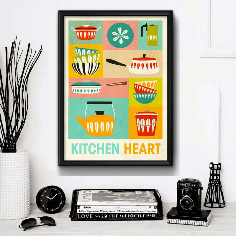 Cuadro Kitchen Pop Art Escandinavo Decoración Cocina Comedor