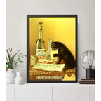 Cuadro Absinthe Bourgeois Drink Retro Bebida Cocina Bar Pub Marco Negro