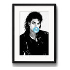 Cuadro Michael Jackson Chicle Pop Art Decoracion Paspartú