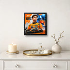 Cuadro Lando Norris Formula 1 Mclaren Team Auto Coleccion Marco Negro