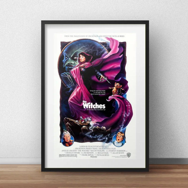 Cuadro Las Brujas Pelicula Terror Retro Cinema Con Paspartú
