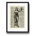 Cuadro Abogado Justicia Juez Escribano Derecho Arte Paspartú