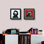 Set 2 Cuadros Perros Comunista Pop Art Mascota Decoracion