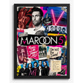 Cuadro Adam Levine Maroon 5 Album Canciones Musica Pop Rock Marco Negro