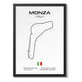 Cuadro Pistas De Carreras Autodromo Formula 1 Minimalista Monza Italia Marco Negro