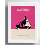 Cuadro Audrey Hepburn Minimalista Pelicula Roman Holyday