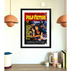 Cuadro Pulp Fiction Tiempos Violentos Pelicula Tarantino Marco Negro