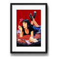 Cuadro Pulp Fiction Pelicula Tarantino 53x43cm Con Paspartú Marco Negro