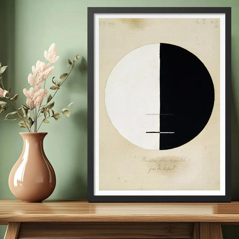 Cuadro Dormitorio Living Hilma Af Klint Buddha Standpoint Marco Negro