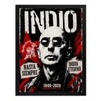 Cuadro Indio Solari Eterno Los Redondos Homenaje Rock Brs1 Marco Negro