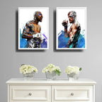 Set 2 Cuadros Mcgregor Mayweather Boxeo Ufc Deporte Gym