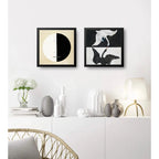 Set 2 Cuadros Hilma Af Klint Arte Abstracto Museo Buda Cisne Marco Negro