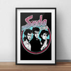 Cuadro Soda Stereo Banda Rock Brs1 Decoracion Con Paspartú