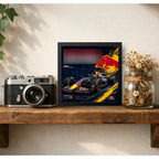 Cuadro Red Bull Rb20 Formula 1 Team Auto Deportivo Coleccion Marco Negro