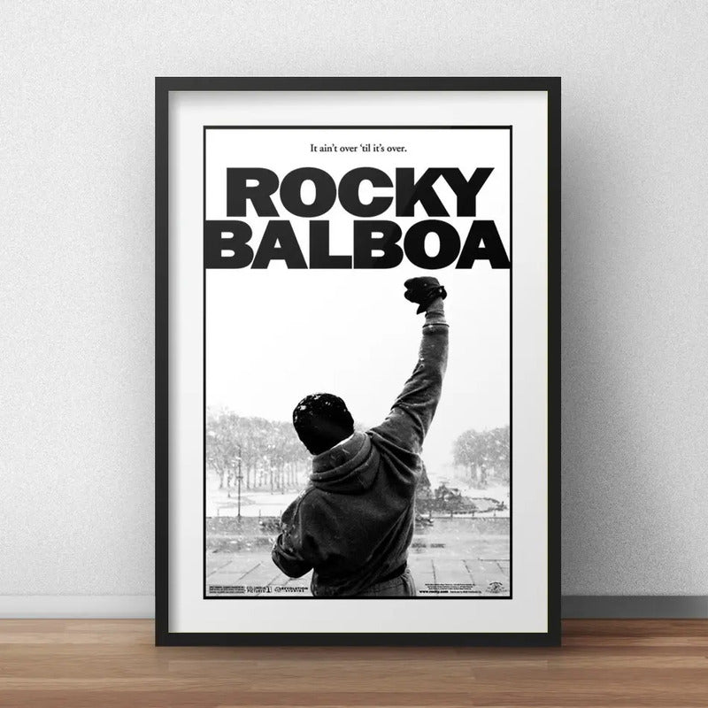 Cuadro Rocky Balboa Stallone Boxe Decoracion Con Paspartú