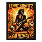 Cuadro Lenny Kravitz Are You Gonna Go My Way Musica Rock Art Marco Negro
