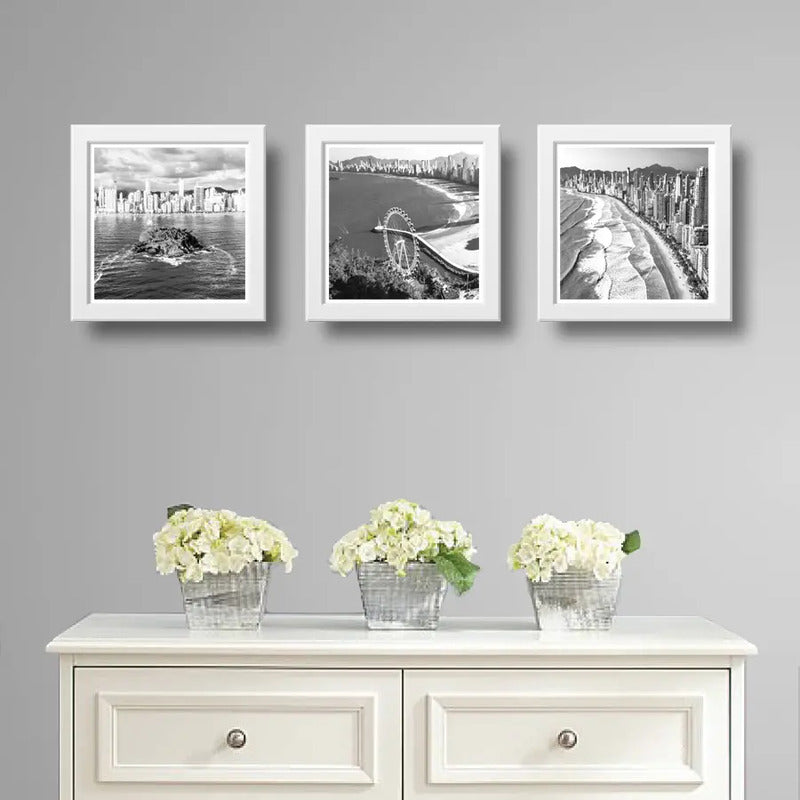 Set 3 Cuadros Balneário Camboriú Brasil Paisaje Decoracion