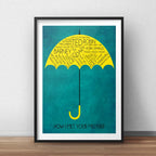 Cuadro How I Met Your Mother Minimalista Frases Serie Tv
