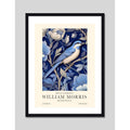 Cuadro William Morris Pajaro Azul Arte Exposición Londres Marco Negro