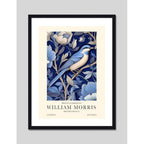 Cuadro William Morris Pajaro Azul Arte Exposición Londres Marco Negro