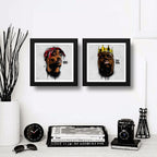 Set 2 Cuadros Tupac Notorious Big Rap Musica Decoracion