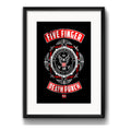 Cuadro Five Finger Death Punch Rock Decoracion Con Paspartú Marco Negro