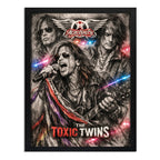 Cuadro Aerosmith Toxic Twins Steven Tyler Banda Arte Rock Marco Negro