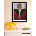 Cuadro Dormitorio Living Hilma Klint Retablo N. 2 Museo Marco Negro